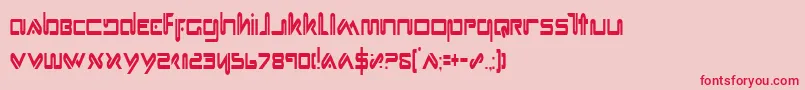 Xephc Font – Red Fonts on Pink Background