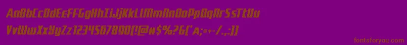 Шрифт Subadaicondital – коричневые шрифты на фиолетовом фоне