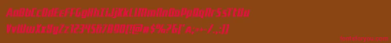 Subadaicondital Font – Red Fonts on Brown Background