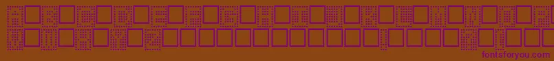 Tote Font – Purple Fonts on Brown Background