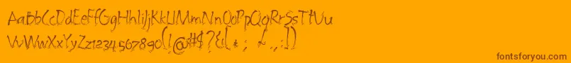 Más sobre la fuente Embrush fuente Embrush – Fuentes Marrones Sobre Fondo Naranja