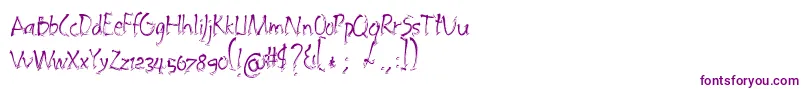Embrush-fontti – violetit fontit valkoisella taustalla