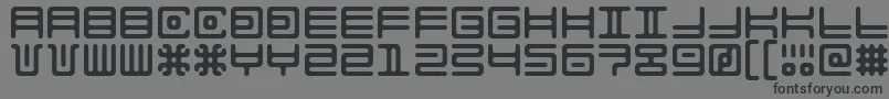 AlienDouble Font – Black Fonts on Gray Background