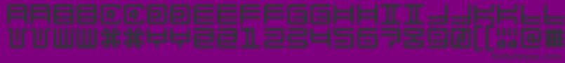 AlienDouble Font – Black Fonts on Purple Background
