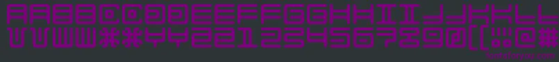 AlienDouble Font – Purple Fonts on Black Background