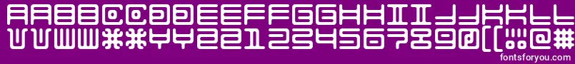 AlienDouble Font – White Fonts on Purple Background