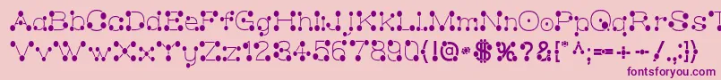 MatchstickSlim Font – Purple Fonts on Pink Background