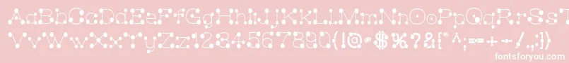 MatchstickSlim Font – White Fonts on Pink Background