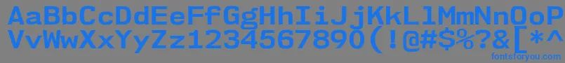 Nk57MonospaceSeBd Font – Blue Fonts on Gray Background