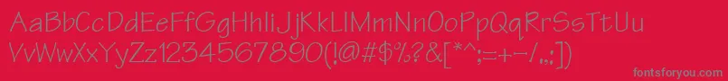 More about Technicaldi Font Technicaldi Font – Gray Fonts on Red Background