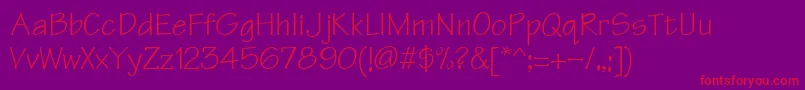 Technicaldi Font – Red Fonts on Purple Background