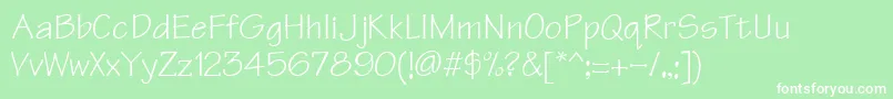 Technicaldi Font – White Fonts on Green Background