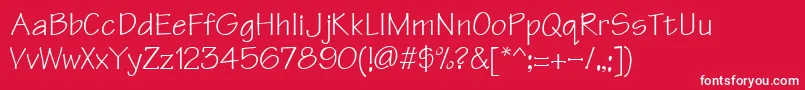 Technicaldi Font – White Fonts on Red Background