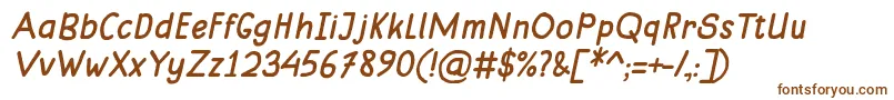 MungkinItalic Font – Brown Fonts