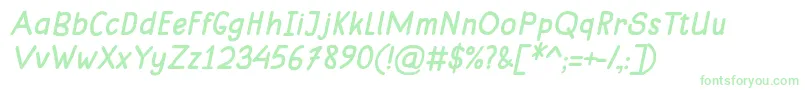 MungkinItalic Font – Green Fonts