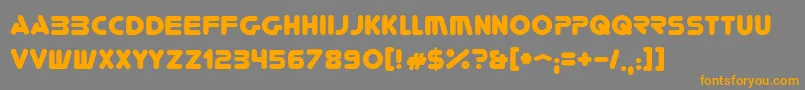 Youre Font – Orange Fonts on Gray Background
