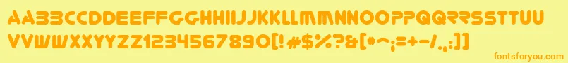 More about Youre Font Youre Font – Orange Fonts on Yellow Background