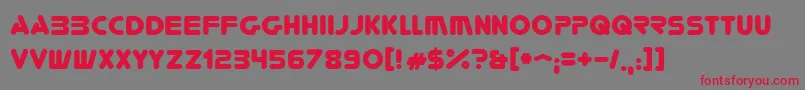 Youre Font – Red Fonts on Gray Background