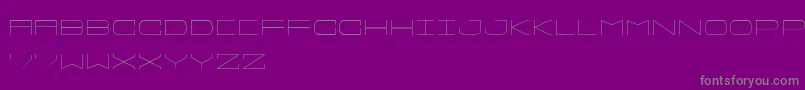 Sprawlslim-fontti – harmaat kirjasimet violetilla taustalla
