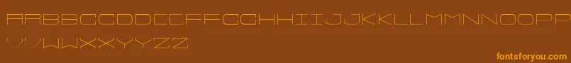 Шрифт Sprawlslim – оранжевые шрифты на коричневом фоне