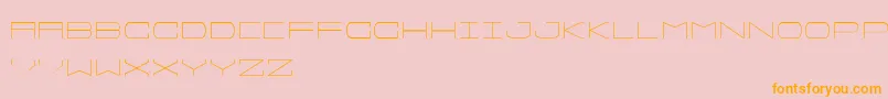 Шрифт Sprawlslim – оранжевые шрифты на розовом фоне