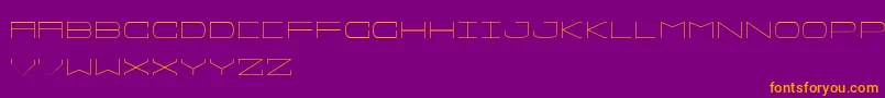 Шрифт Sprawlslim – оранжевые шрифты на фиолетовом фоне