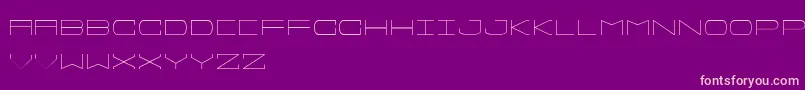 Sprawlslim-fontti – vaaleanpunaiset fontit violetilla taustalla