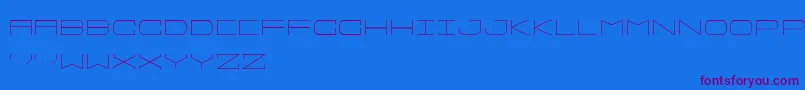 Шрифт Sprawlslim – фиолетовые шрифты на синем фоне
