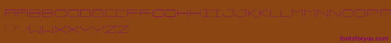 Sprawlslim Font – Purple Fonts on Brown Background