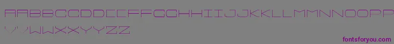 Sprawlslim-Schriftart – Violette Schriften auf grauem Hintergrund