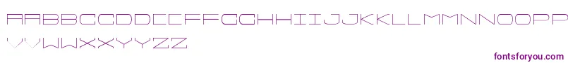 フォントSprawlslim – 白い背景に紫のフォント