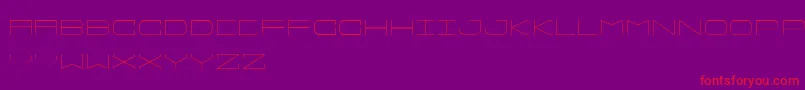 Sprawlslim-fontti – punaiset fontit violetilla taustalla