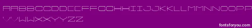 Sprawlslim-fontti – valkoiset fontit violetilla taustalla