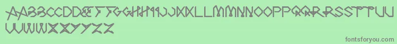 TheArt Font – Gray Fonts on Green Background