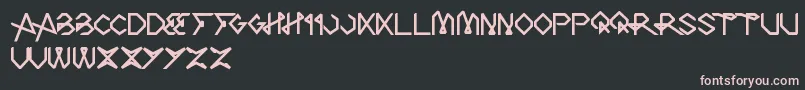 TheArt Font – Pink Fonts on Black Background