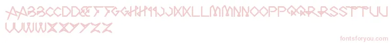 TheArt Font – Pink Fonts on White Background