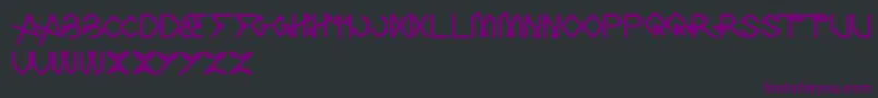TheArt Font – Purple Fonts on Black Background
