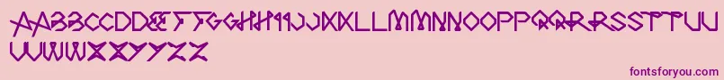 TheArt Font – Purple Fonts on Pink Background