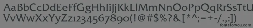 FremontOsfRegular Font – Black Fonts on Gray Background