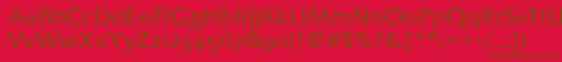FremontOsfRegular Font – Brown Fonts on Red Background