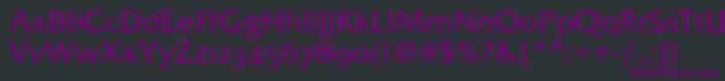 FremontOsfRegular Font – Purple Fonts on Black Background