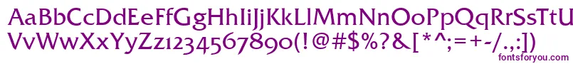 FremontOsfRegular Font – Purple Fonts on White Background