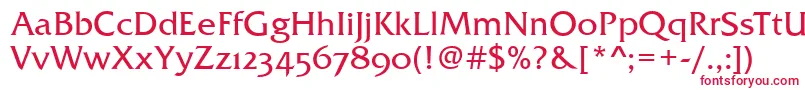 FremontOsfRegular Font – Red Fonts on White Background
