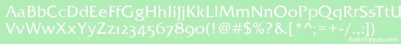 FremontOsfRegular Font – White Fonts on Green Background