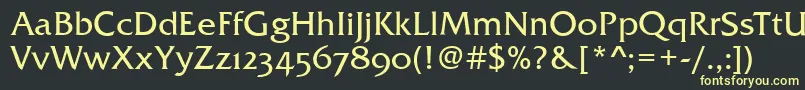 FremontOsfRegular Font – Yellow Fonts on Black Background
