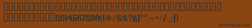 Rozendecor Font – Black Fonts on Brown Background