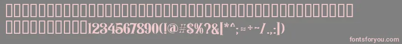 Rozendecor Font – Pink Fonts on Gray Background