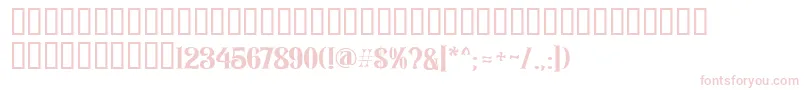 Rozendecor Font – Pink Fonts on White Background