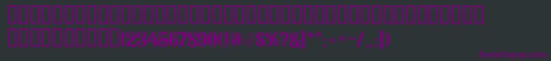 Rozendecor Font – Purple Fonts on Black Background