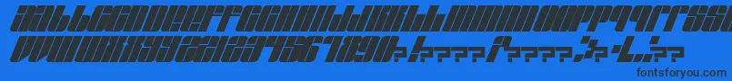 EastLift Font – Black Fonts on Blue Background